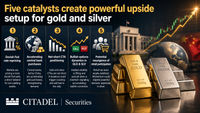 Five catalysts combine to create ‘one of the more compelling upside setups we have seen in precious metals’ – Citadel Securities’ Rubner  teaser image