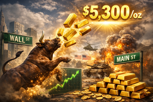 Wall Street waxes bullish amid geopolitical and technical momentum, Main Street sets 2026 sentiment high as gold challenges $5,300/oz teaser image