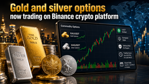 Gold and silver options now trading on Binance crypto platform teaser image