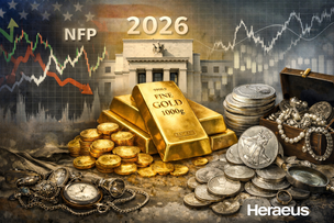 Muddied U.S. labor data complicates gold price projections, high silver prices draw secondary supply – Heraeus teaser image