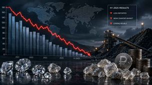 Alrosa posts H1 loss due to weak diamond market, strong rouble teaser image