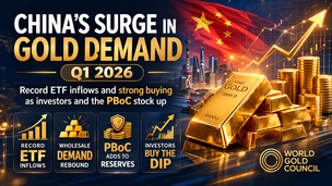 Chinese gold ETFs see record inflows in Q1 as investors, wholesalers and the PBoC jumped on lower prices to stock up – WGC’s Jia