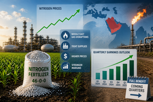 Nitrogen surge to lift CF, Nutrien earnings; Mosaic faces headwinds teaser image