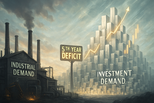Silver faces fifth annual supply deficit as industrial demand slumps but investment surges - Silver Institute teaser image