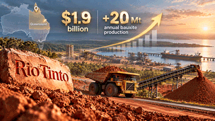 Rio Tinto to invest $1.9 billion in Queensland bauxite project teaser image