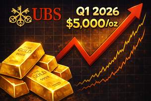 Gold will reach $5,000/oz by Q1 2026 amid broader commodities rally – UBS teaser image