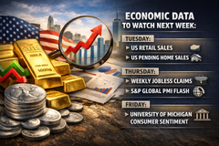 Gold eyes key U.S. data as markets brace for retail sales, PMI, and sentiment signals teaser image