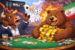 Wall Street folds after gold loses 10% in a week, Main Street turns negative as Iran war escalation looms teaser image