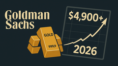 Goldman Sachs sees ‘significant upside' to its 2026 gold price target of $4,900/oz teaser image