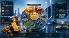 Gold still belongs in portfolios, but AI and the green transition are creating bigger opportunities elsewhere in commodities – FTSE Russell teaser image