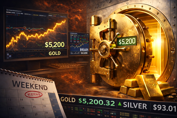 Investors continue to cling to their gold during the weekend teaser image