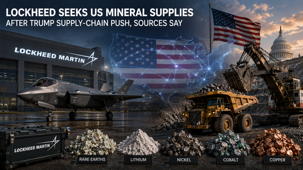 Lockheed seeks US mineral supplies after Trump supply-chain push, sources say teaser image