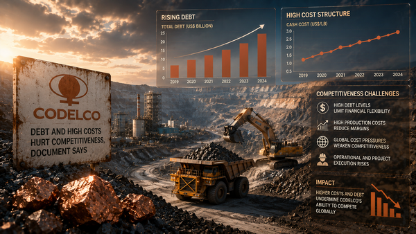 Codelco debt and high costs hurt competitiveness, document says teaser image