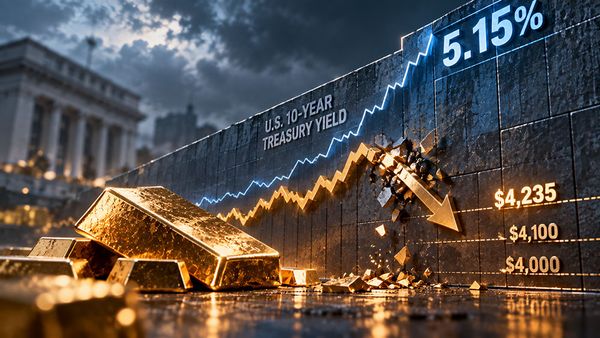 Gold will continue to feel the pain as 10-year bond yields hit 5.15% - Forex.com’s Razaqzada teaser image