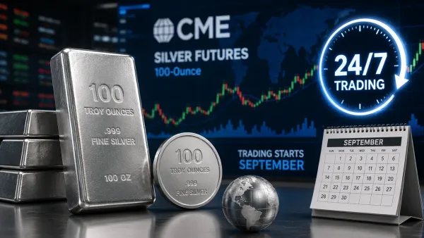 CME to allow round-the-clock trading of 100-Ounce Silver futures from September teaser image