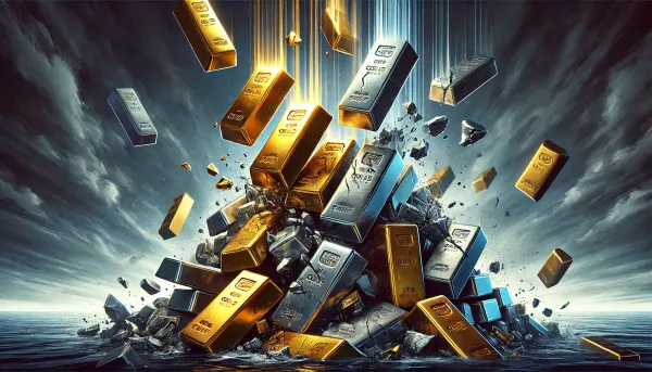 Silver loses investment luster, may not hold up much longer as precious metals prices enter narrowing wedge – Traders teaser image