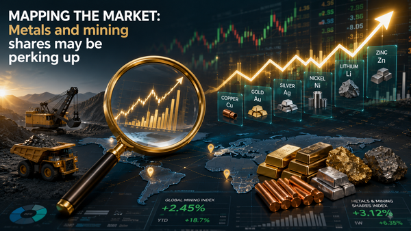 Mapping the market: Metals and mining shares may be perking up teaser image
