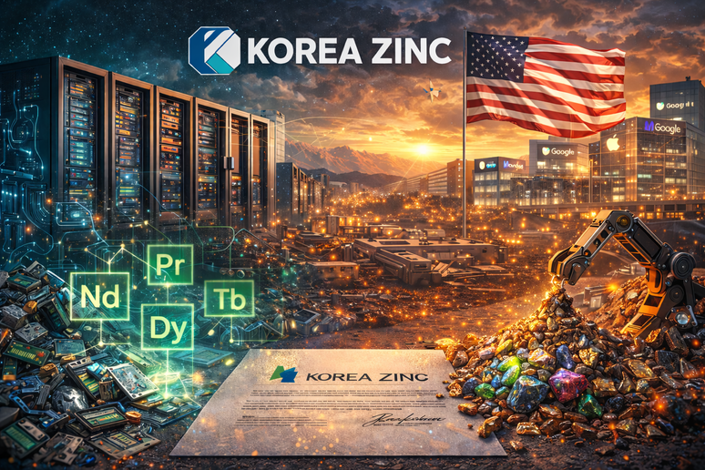 Korea Zinc in talks with US tech firms to extract rare earths from data centre waste teaser image