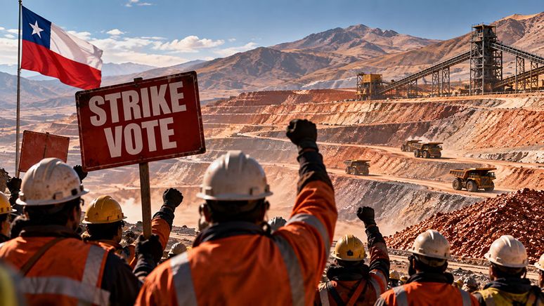 Unions call strike vote at Antofagasta copper mine in Chile teaser image