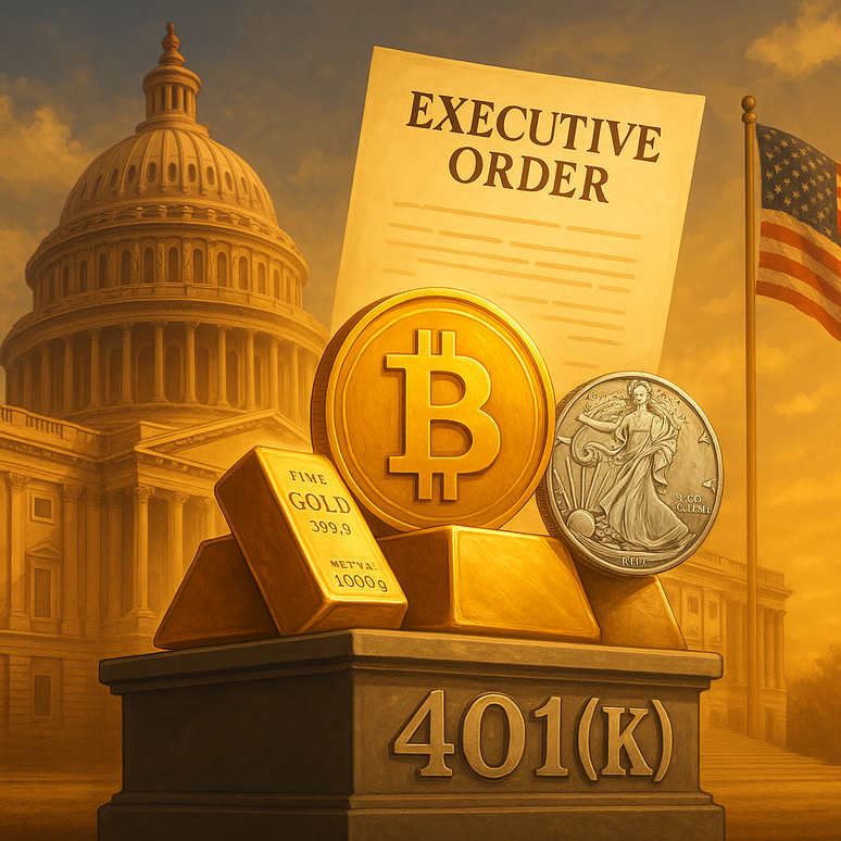 Bitcoin, gold and silver could shine as President Donald Trump look to open 401 (k) to alternative assets teaser image