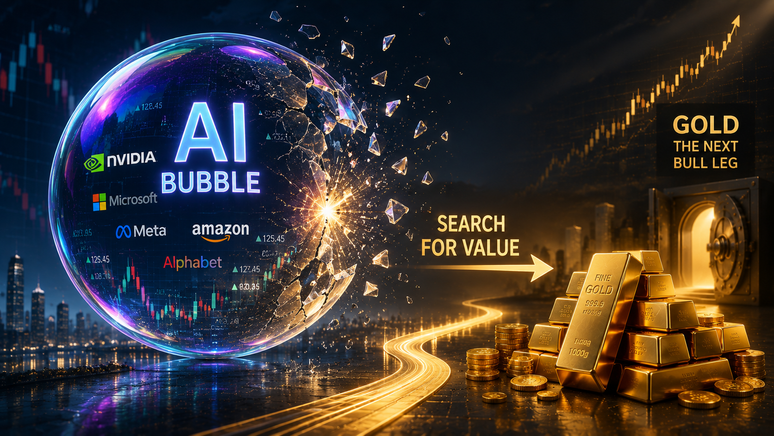 AI bubble’s burst could ignite gold's next bull leg as investors search for value - Fred Hickey teaser image