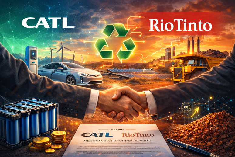 CATL signs MOU with Rio Tinto on electrification, recycling teaser image