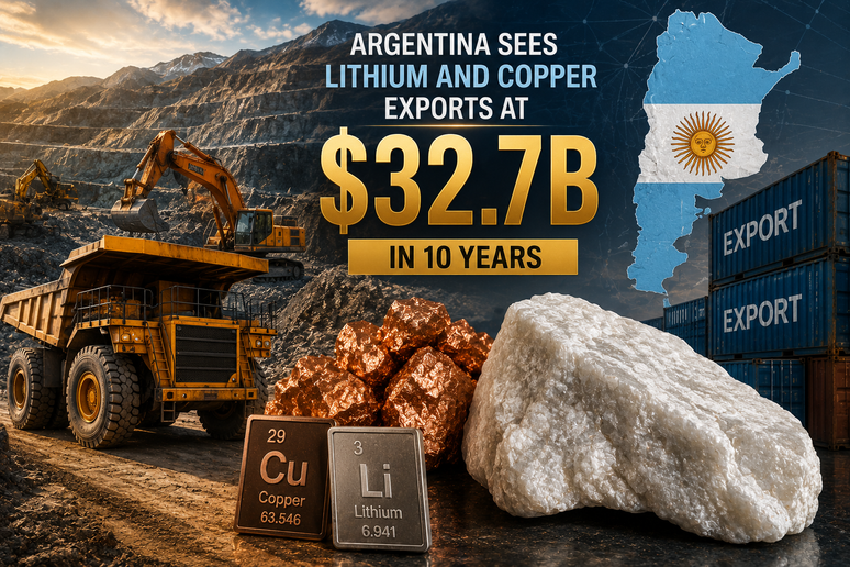 Argentina sees lithium and copper exports at $32.7B in 10 years teaser image