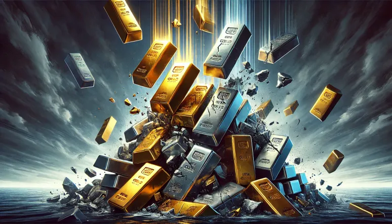 Silver loses investment luster, may not hold up much longer as precious metals prices enter narrowing wedge – Traders teaser image