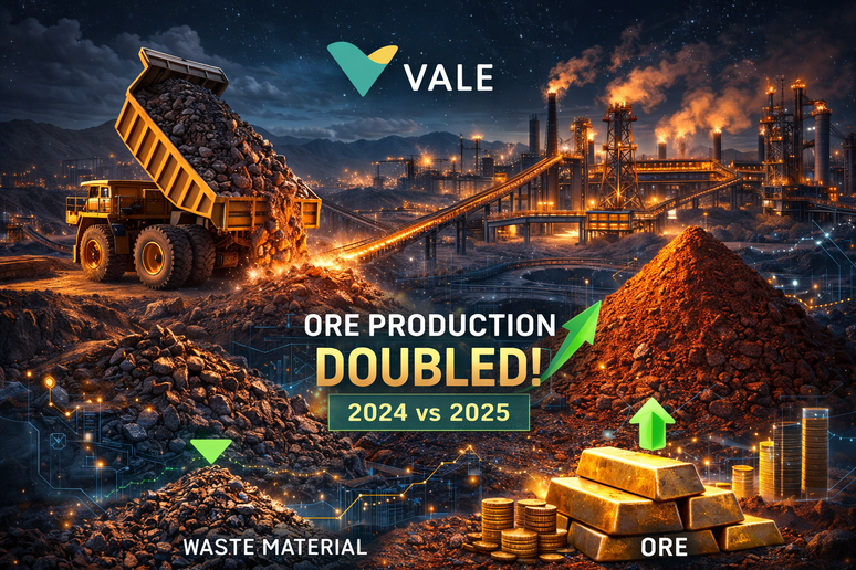 Vale more than doubled ore production from waste material in 2025 teaser image