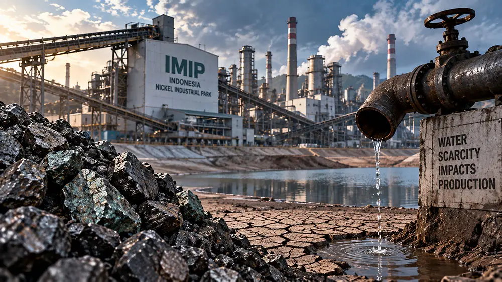 Indonesia nickel hub IMIP says nickel pig iron production cut because of water shortages teaser image