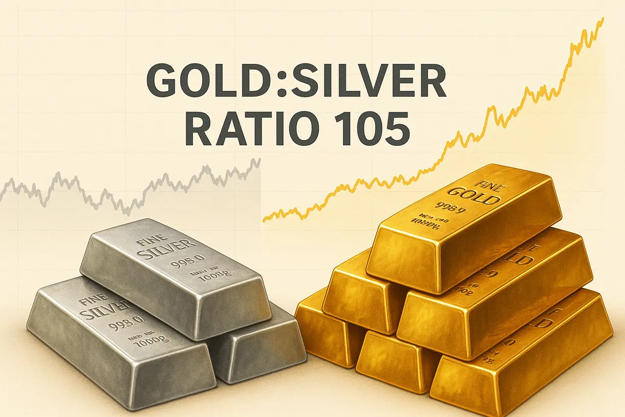Gold:silver ratio hits 105, but analysts are not giving up on the ‘little’ sibling teaser image