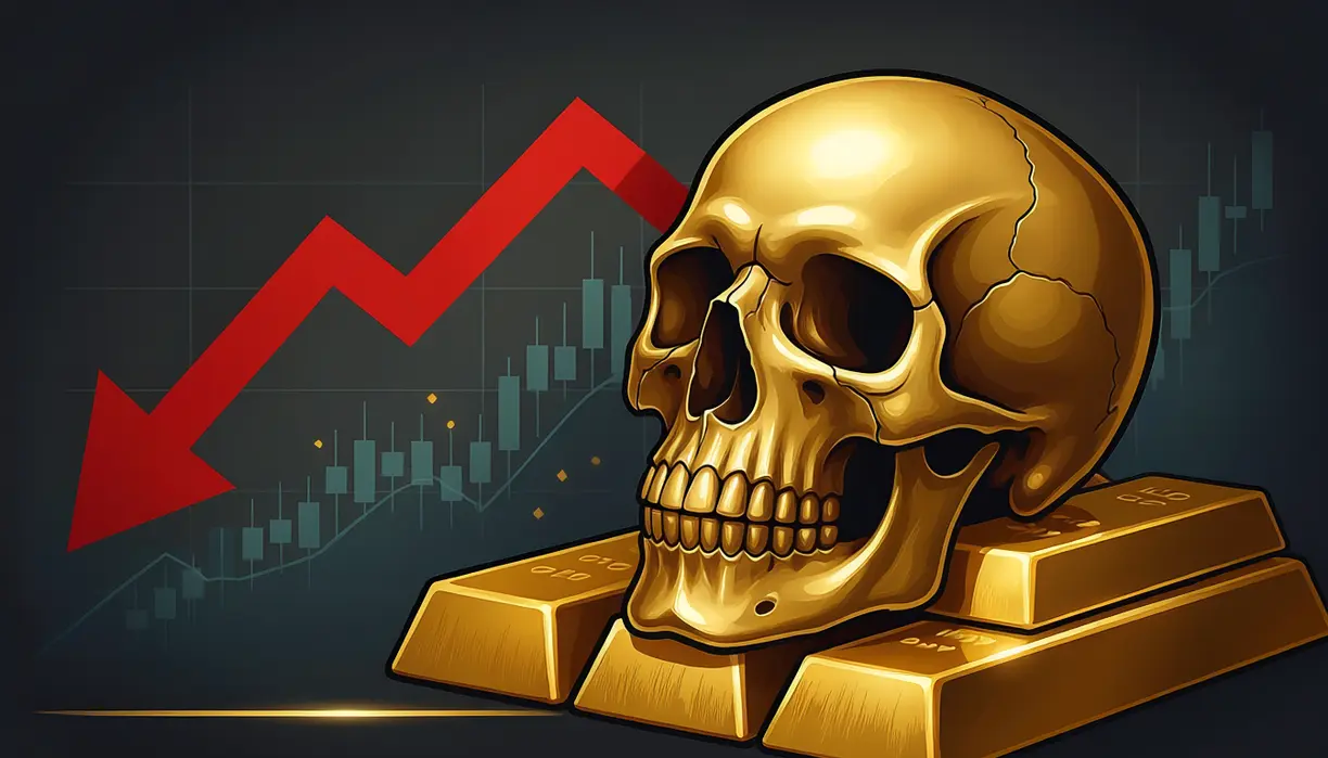 Gold hit with another bearish technical indicator teaser image