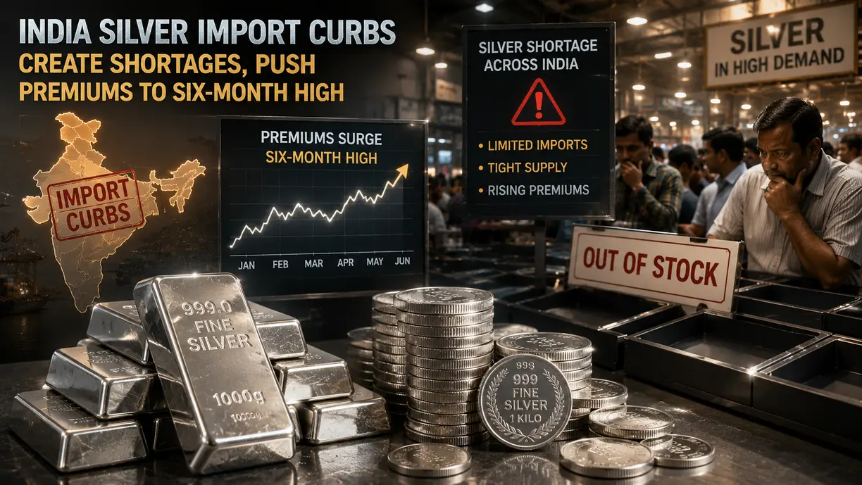 India silver import curbs create shortages, push premiums to six-month high teaser image