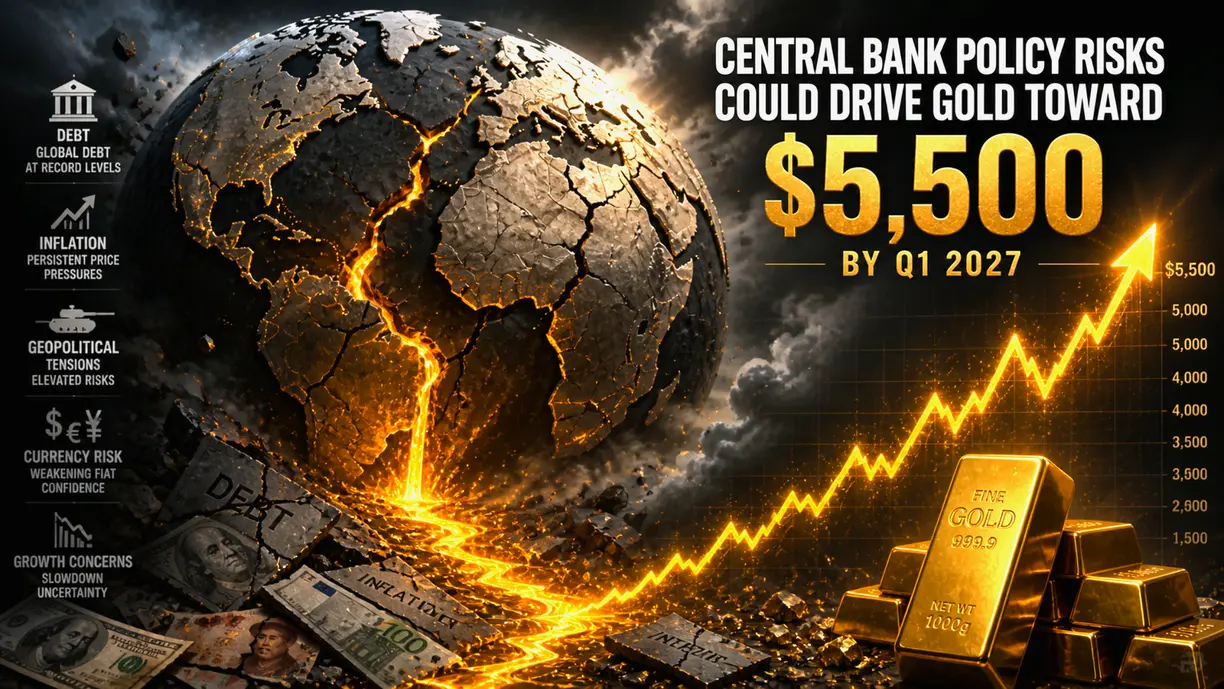 Central bank policy risks will drive gold to $5,500 by Q1 2027 - WisdomTree's Shah  teaser image