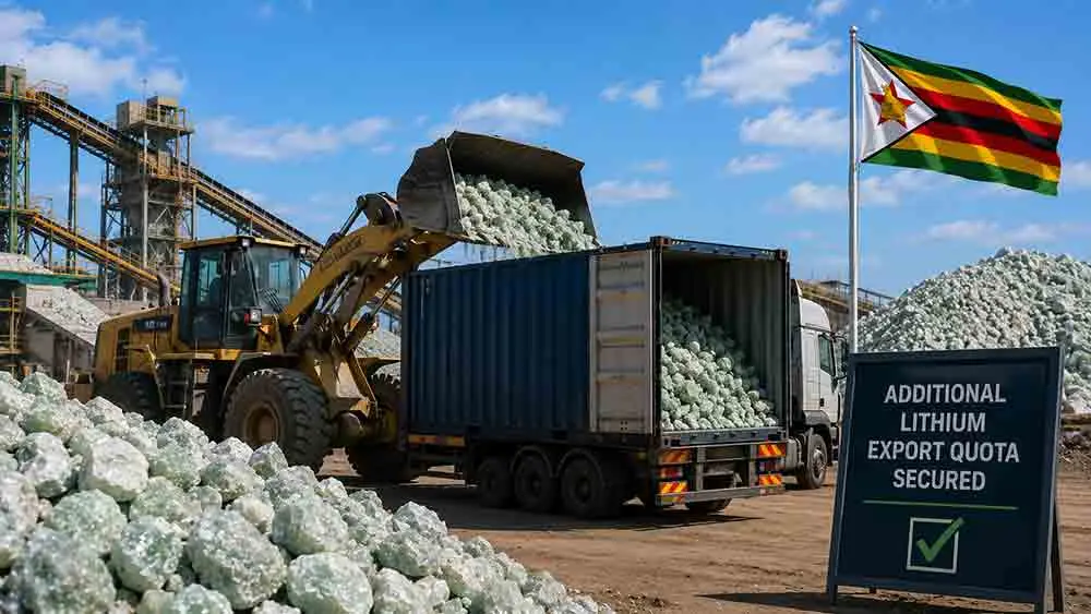 Sinomine secures additional Zimbabwe lithium export quota teaser image