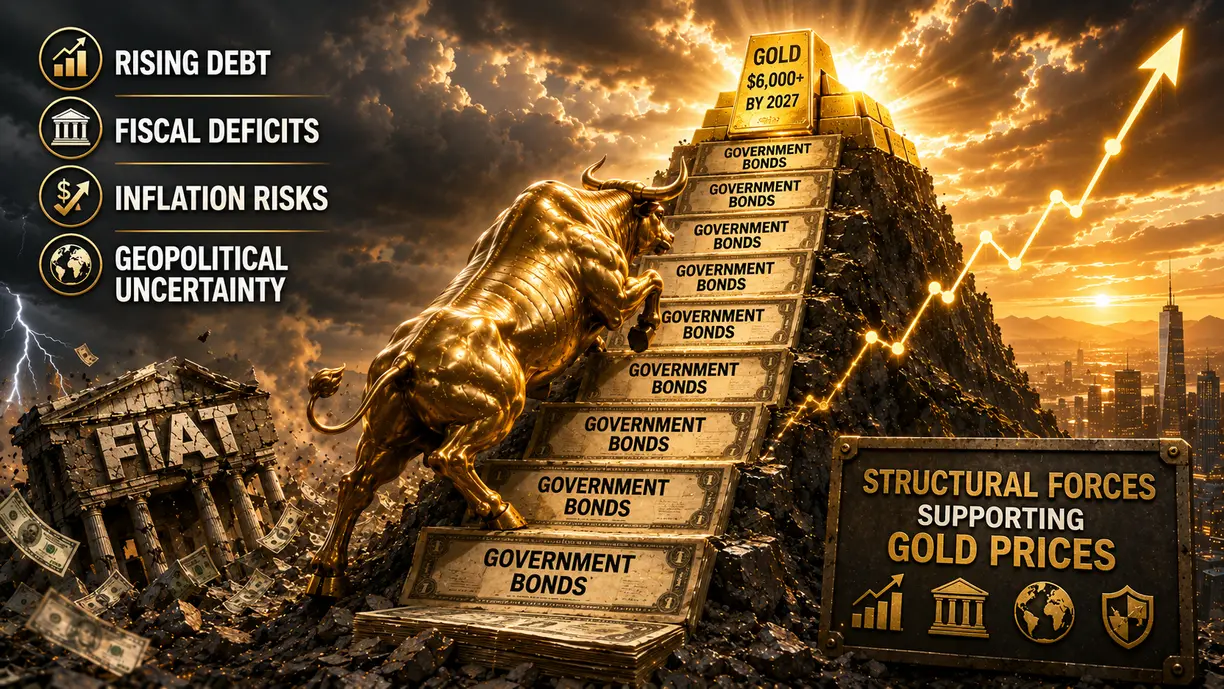 Gold's bull market has room to run as inflation risks, fiscal deficits support prices - Wells Fargo teaser image