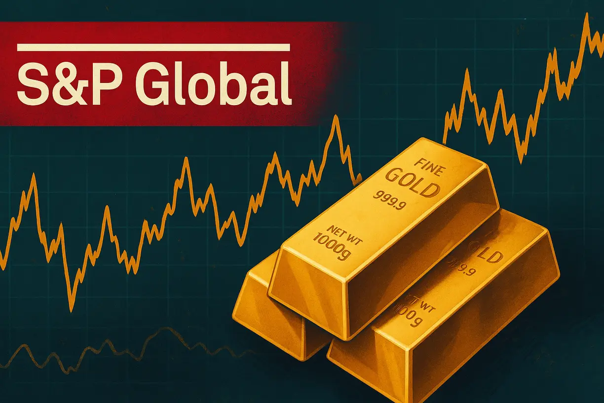 Spot gold holds above $4,585/oz as flash S&P composite PMI improves to 56 in August teaser image