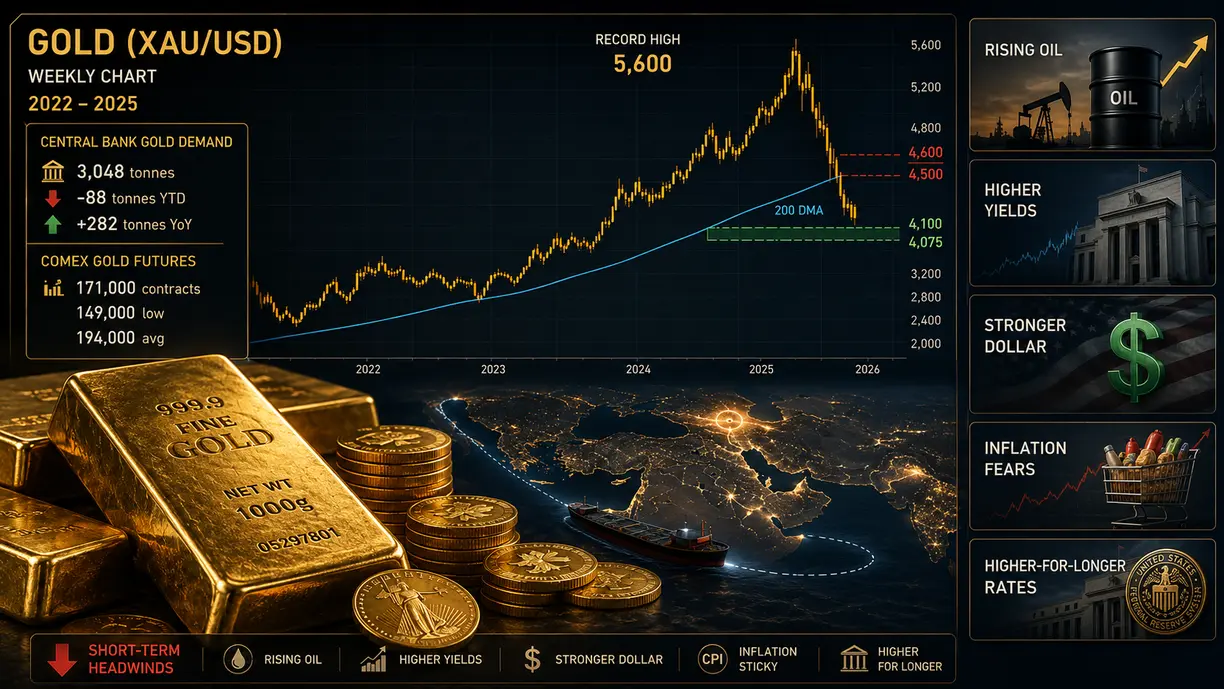 $4,075/oz gold is now in play, and the price will need to challenge $4,600 before bullish momentum resumes – Saxo Bank’s Hansen teaser image