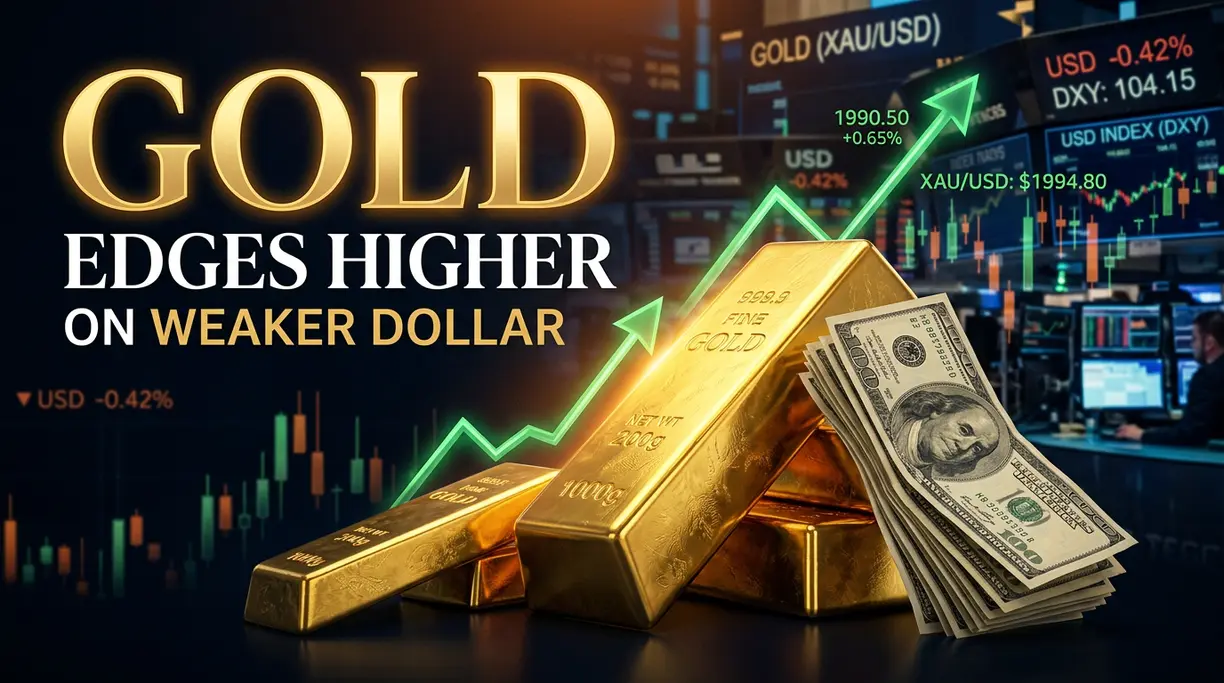 Gold Edges Higher as Cooler Inflation Data Meets Dollar Weakness, but Iran Risk Keeps Bulls in Check teaser image