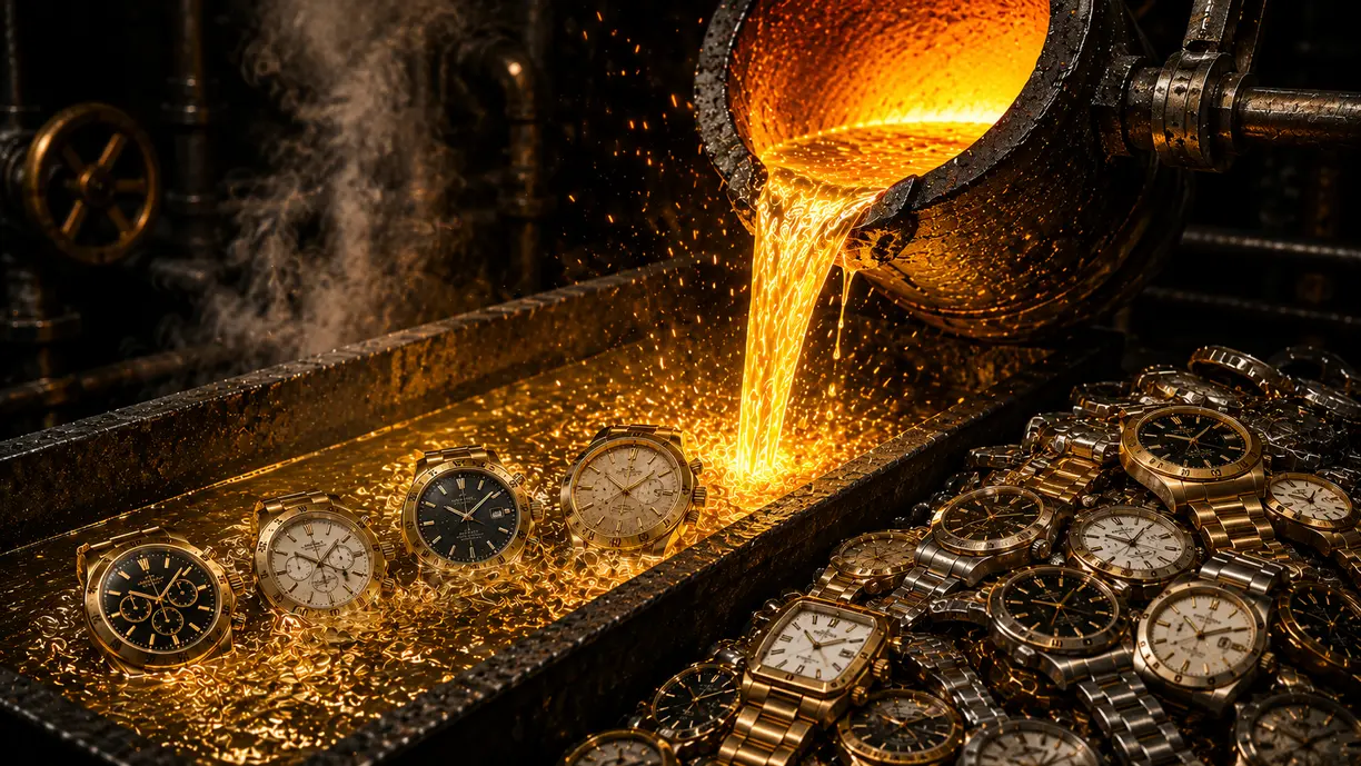Gold fever sends some vintage luxury watches to the melting furnace teaser image