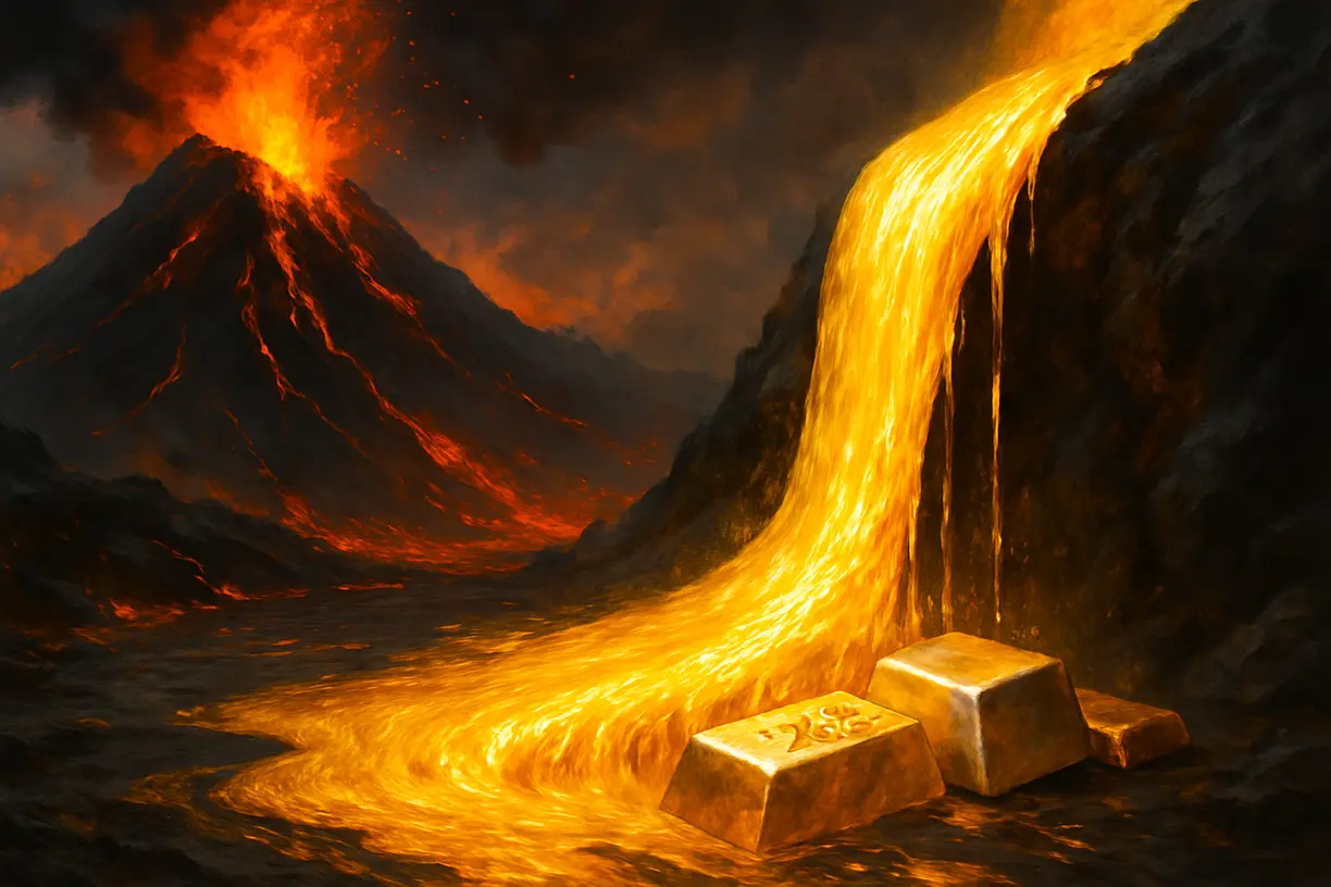 Lava laced with gold: Precious metals are leaking from the Earth’s core to the surface teaser image