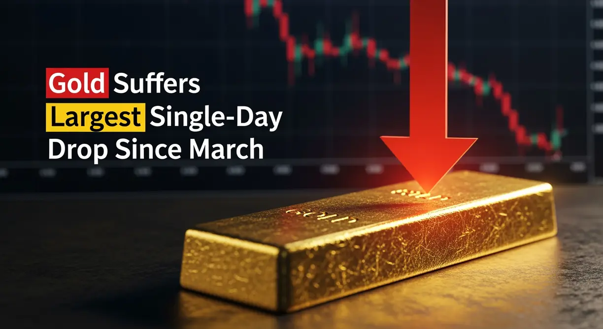 Gold suffers largest single-day drop since march as blowout jobs report slams rate-cut odds teaser image
