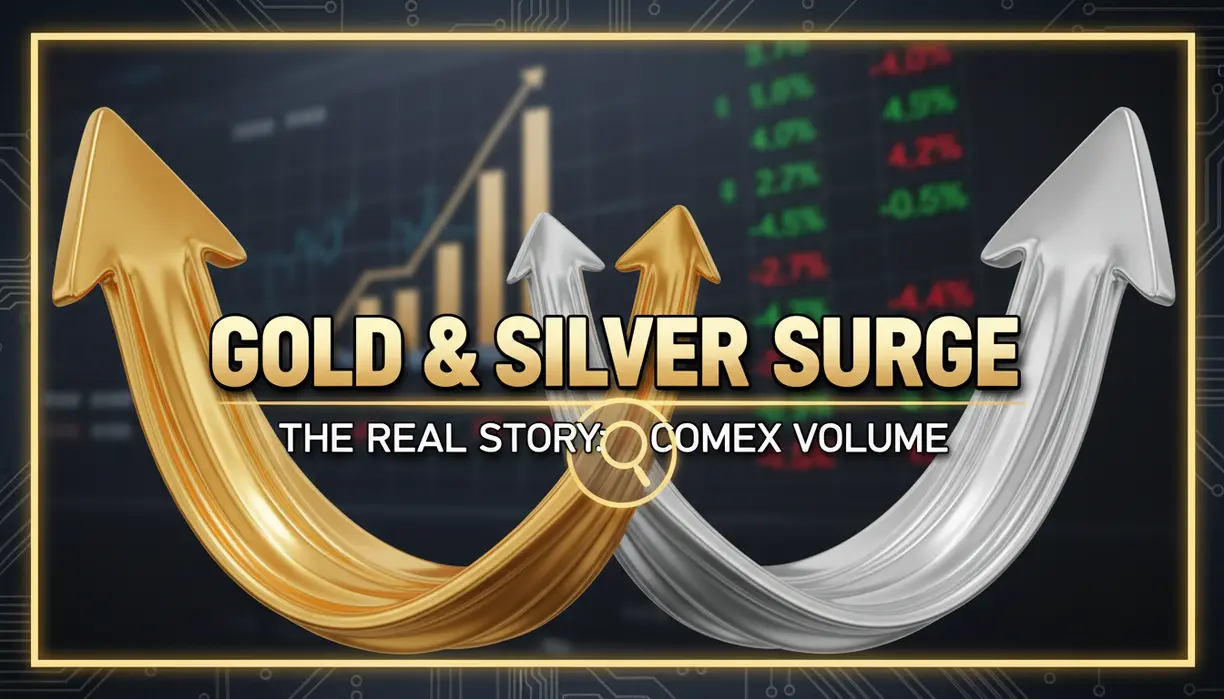 Gold and silver surge but the real story lies in the Comex trading volume teaser image