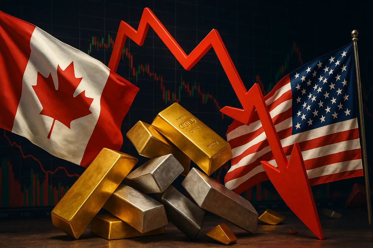 Canada’s precious metals tariffs drive U.S. imports down 70% in the first month, exports fall 9%, but transshipments are untariffed – Government officials teaser image
