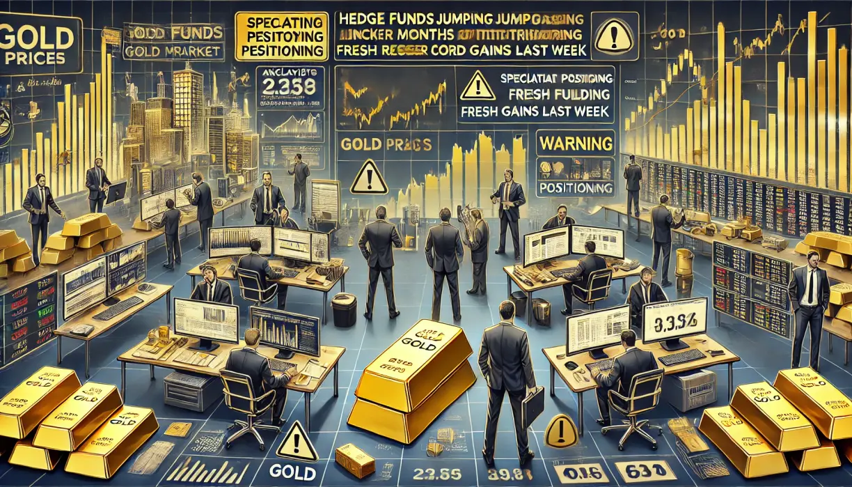 Hedge funds push gold prices to all-time highs, which is triggering some long liquidation teaser image