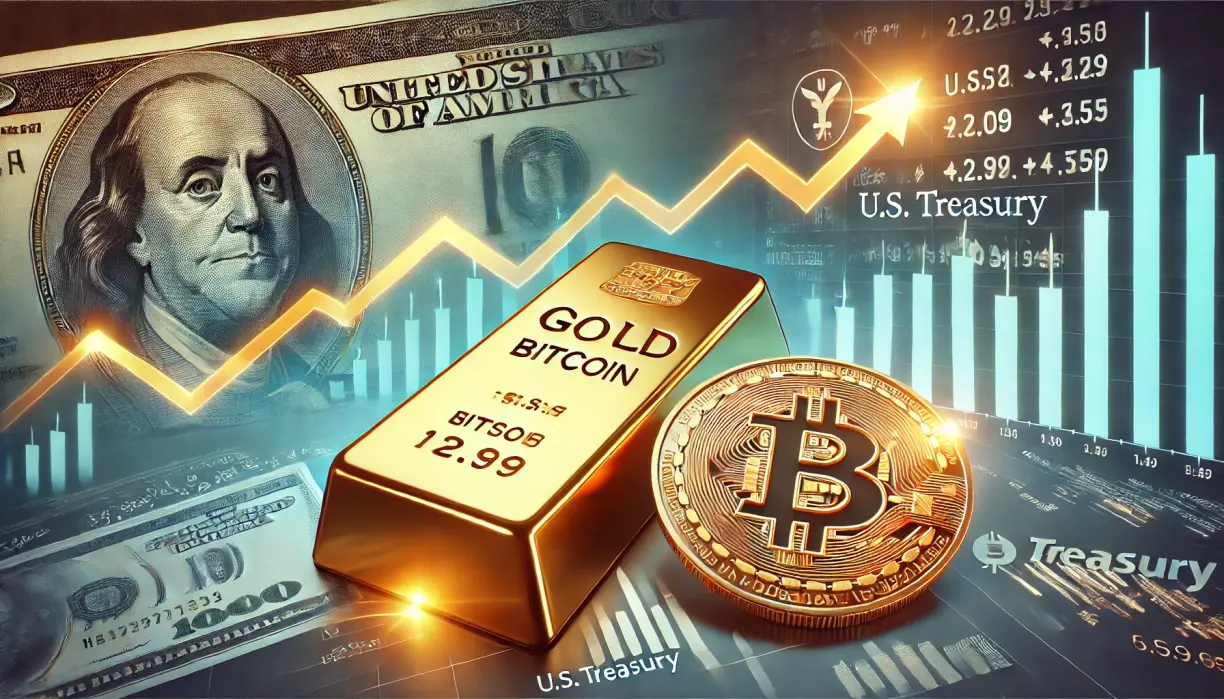 Gold and Bitcoin correct while stocks gain on Trump’s Treasury nominee teaser image