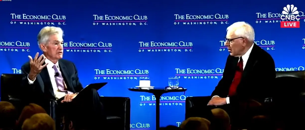Fed Chair Powell says recent inflation reports ‘add to confidence,’ risks ‘at equilibrium now,’ neutral rate ‘must have risen,’ and ‘rates will be higher’ teaser image