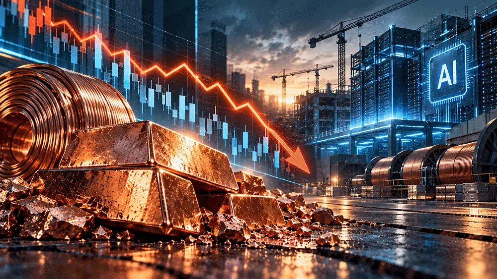Copper price set for first monthly loss since June as AI spending worries weigh teaser image