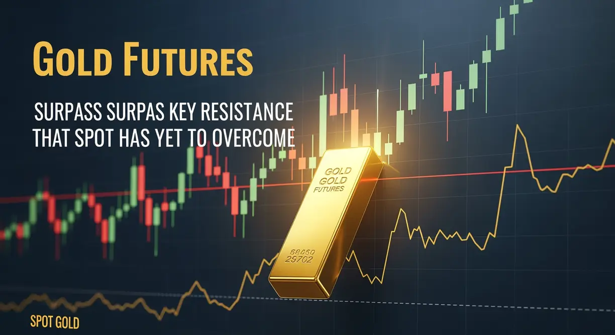 Gold futures surpass key resistance that spot has yet to overcome teaser image