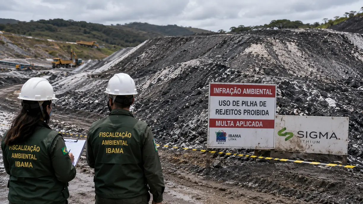 Brazilian inspectors fine Sigma Lithium for using banned waste pile teaser image
